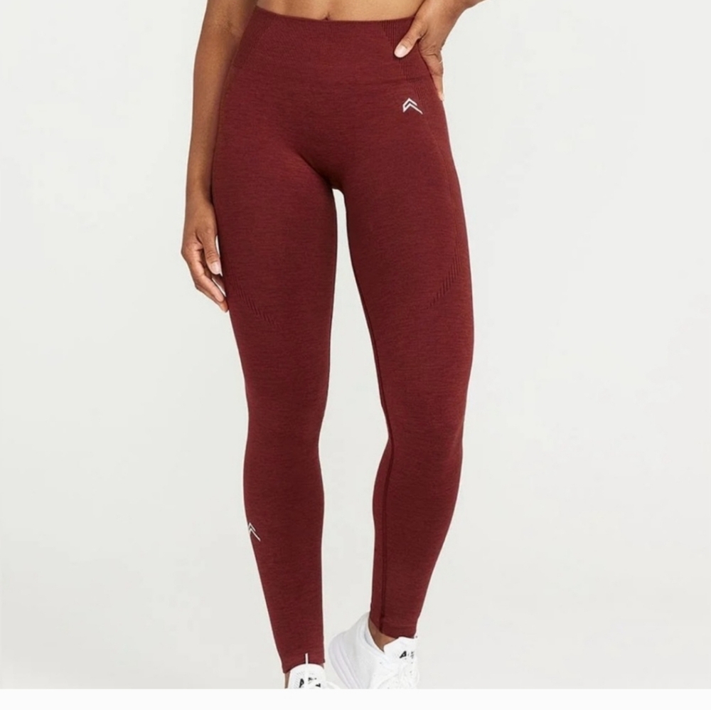 Oner Active Classic Seamless Redwood (Burgundy)Leggings, Medium-short